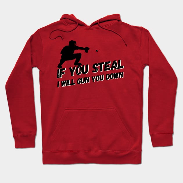 Stealing? I will gun you down! Hoodie by DvR-Designs